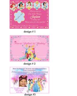 Disney Princess Birthday Invitation +FREE THANK U CARDS  
