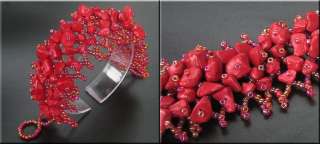 TIBET STYLE red Multi Coral stones Bracelet  