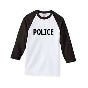  POLICE on Adult & Youth Cotton Baseball Jersey (in 8 
