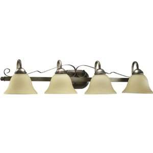   Westman Wrought Iron 4 Light 35.75 Wide Bath Fixture from the Westman