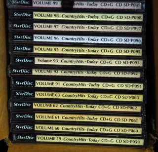 Star Disc Stardisc Karaoke Pack CD+G 26 discs Country Out Of Print No 