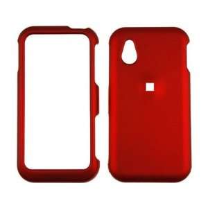   Plastic Cover Case Red For LG Arena GT950 Cell Phones & Accessories