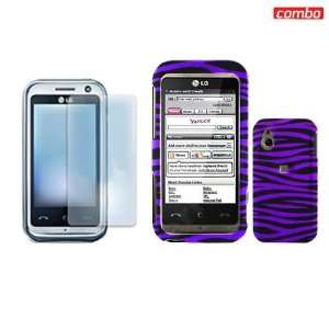   Case Faceplate Cover + LCD Screen Protector for LG Arena GT950