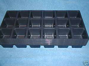 ea. 18 CAVITY INSERTS for SEED STARTING / GREENHOUSE SUPPLIES  