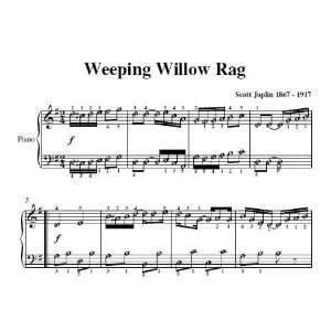   Willow Rag Scott Joplin Easy Piano Sheet Music Scott Joplin Books
