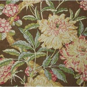   Royal Court Floral Cocoa Fabric By The Yard Arts, Crafts & Sewing