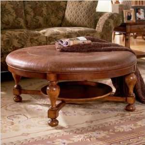   Round Coffee Table/Ottoman in Winwood Finish Furniture & Decor