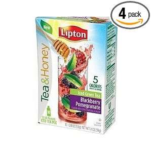 Lipton To Go Stix Iced Green Tea Mix Tea and Honey Blackberry 