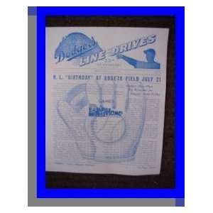  JUly 1951 Brooklyn Dodgers Newspaper Repro w/Gil Hodges 