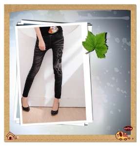 Rock Style Seamless Legging Tights~look like jeans 9009  