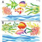 Sea World Fish Adhesive Wall STICKER Removable Decal items in 