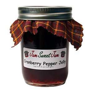6pk Cranberry Pepper Jelly Gourmet Food, If you like sweet, sour, mild 