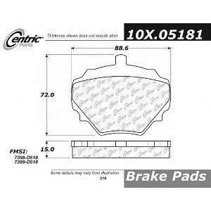   106.05181 106 Series Posi Quiet Semi Metallic Brake Pad Automotive