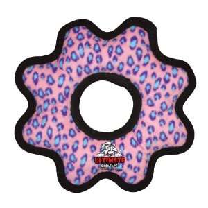  Tuffys Ultimate Gear Ring Dog Toy, Pink Leopard Pet 