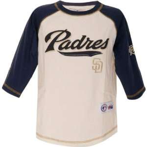San Diego Padres  Youth  Milestone 3/4 Sleeve Raglan Crew Shirt 