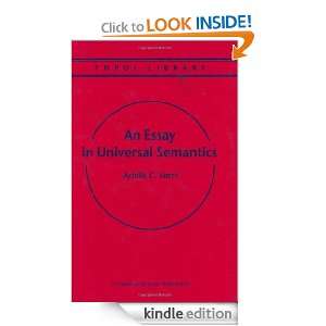 An Essay in Universal Semantics (Topoi Library) Achille C. Varzi 