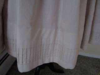 Vintage 50s Beige Cotton Sundress M Day Dress Full Skirt Sleeveless 
