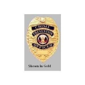 Crime Prevention Officer Gold Shield Badge