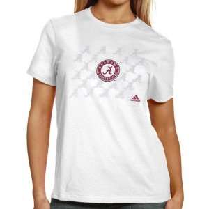  adidas Alabama Crimson Tide Ladies White Inside The Lines 