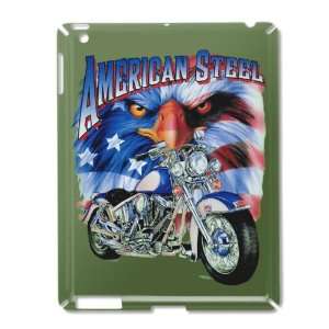  iPad 2 Case Green of American Steel Eagle US Flag and 