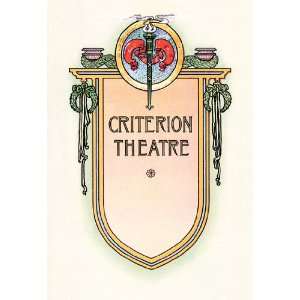  Criterion Theatre 20X30 Paper with Black Frame