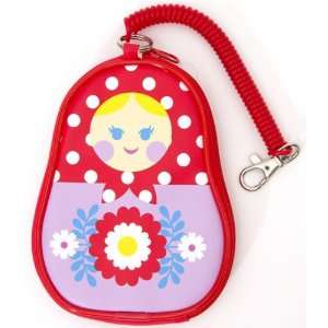    big red matryoshka doll purse wallet polka dots Toys & Games