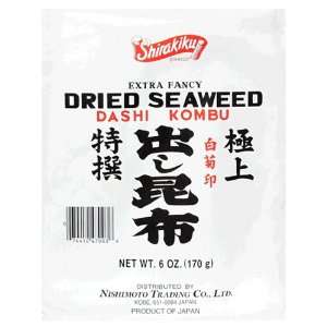 Shirakiku Dried Seaweed, Dashi Kombu, Extra Fancy, 6 oz (170 g)