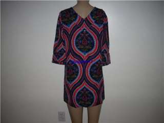 NWT Juicy Couture Phoebe Print Tunic Embellished Dress  