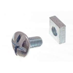 ROOFING BOLT CROSS HEAD 6MM M6 X 12MM LENGTH BZP WITH SQUARE NUTS 