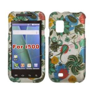 Samsung Fascinate i500 i 500 Silver with Green Blue Floral 