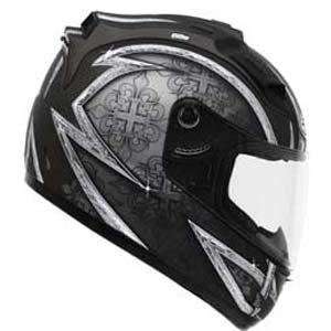  GMax GM68 Crusader Helmet   Large/Matte Silver/Titanium 