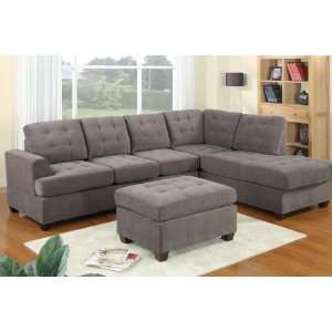  2 Pcs Sectional Sofa F7137 / Charcoal