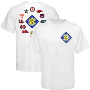  SEC White Conference Diamond T shirt