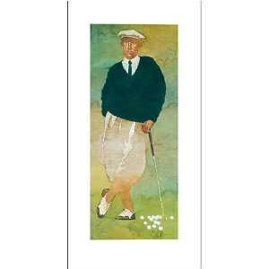  Vintage Male Golfer    Print