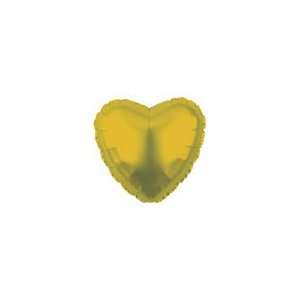  18 CTI Brand Gold Heart   Mylar Balloon Foil Health 