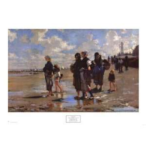  John Singer Sargent Oyster Gatherers Cancale 38x27.25 