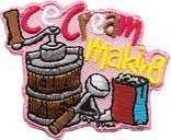 girl/boy ICE CREAM MAKING Patches Crests SCOUTS/GUIDES  