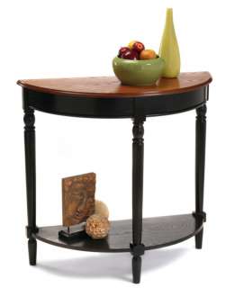 french country cherry black wood entryway table shelf new beautiful 