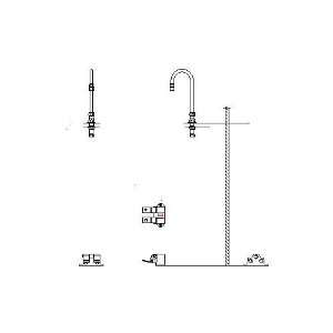   Commercial 54T5432A R4 Wall Mount Double Pedal SurgeonS Scrub Up