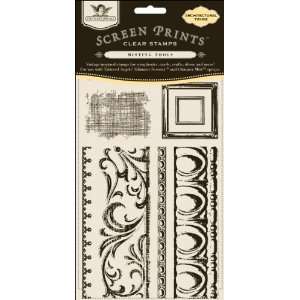  Architectural Screen Prints Clear Stamps Arts, Crafts 