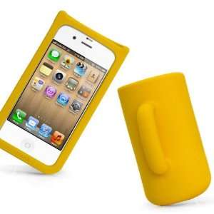   Silicone Case Cover for iPhone 4/iPhone 4S (Yellow) 