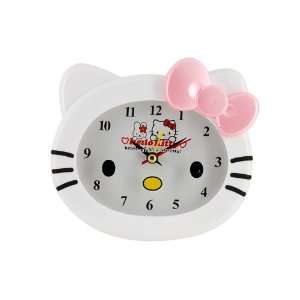  Cute Hello Kitty Shaped Alarm Clock White 