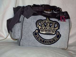 Juicy Couture Queen of Prep Crown Daydreamer Bag Grey NWT 098689240275 