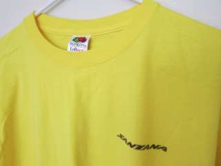 Santana Bicycles Isogrid 100% cotton t shirt XL tandem yellow  
