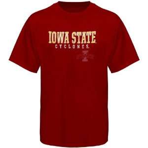  Iowa State Cyclones Youth Contact T Shirt   Cardinal 