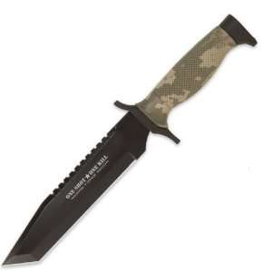   UC2831 Nightstalker Combat Sawback Tanto Knife with Sheath, Camo