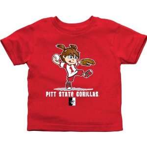  Pittsburg State Gorillas Toddler Girls Softball T Shirt 