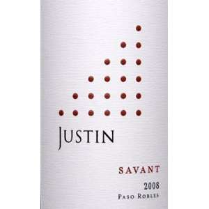  2008 Justin Savant Paso Robles 750ml Grocery & Gourmet 