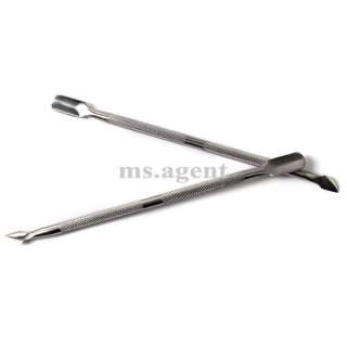   Manicure 2 Way Pedicure Stainless Steel Cuticle Pusher Remover D112