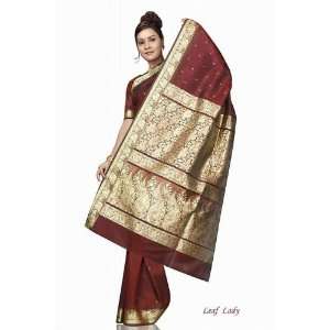  Leaf pattern indian saree sari